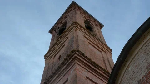 Detail of the Bell Tower and Apse of the Church of St. Thomas Becket Video stock 152453922