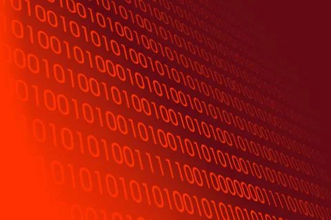 Detail of a binary code computer virus Stock Illustration