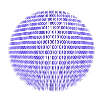 Detail of a binary code computer virus Illustrazione stock