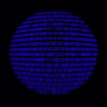 Detail of a binary code computer virus 스톡 일러스트