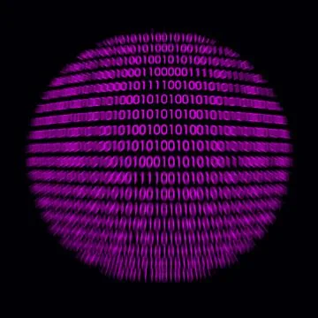 Detail of a binary code computer virus Illustrazione stock