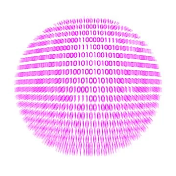 Detail of a binary code computer virus Illustrazione stock