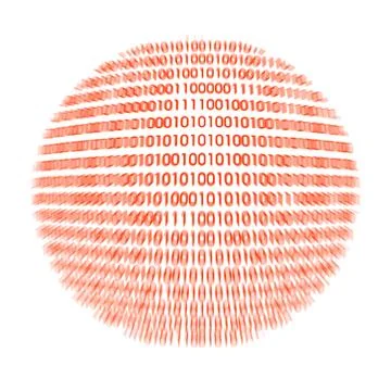 Detail of a binary code computer virus Stock Illustration