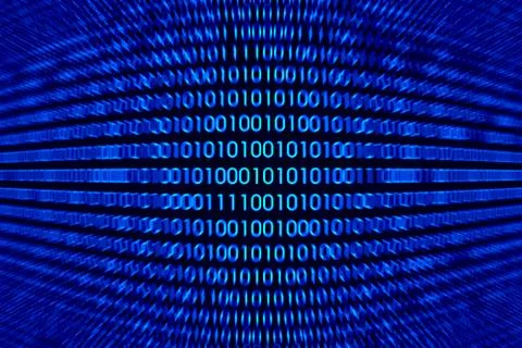 Detail of a binary code computer virus Illustrazione stock