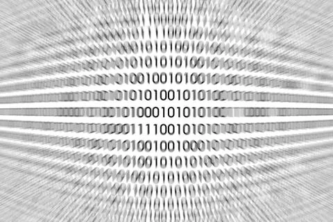 Detail of a binary code computer virus Stock Illustration