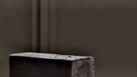 Detail of blacksmith at work Stock Footage 125947303