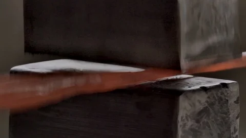 Detail of blacksmith at work Stock Footage 125947859