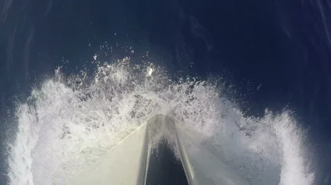 Detail of the bow of a boat Stock Footage 52697853