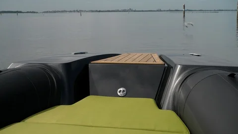 Detail of the bow of a rib. Stock Footage 104766111