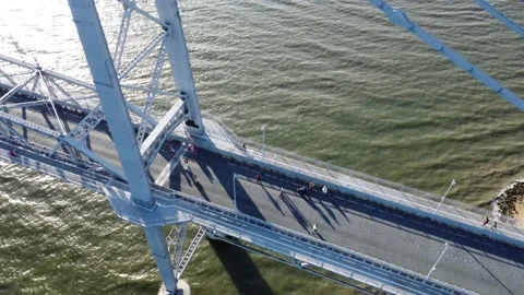 Detail at the bridge Stock Footage 186092804