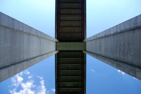 Detail of a bridge Foto stock