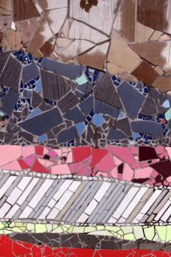 Detail ceramic glass mosaics Stock Photos