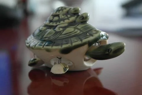 Detail ceramic turtle Stock Photos