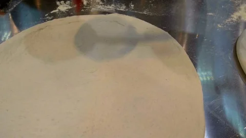 Detail of Chef hands in process of preparing a pizza Video stock 82597668