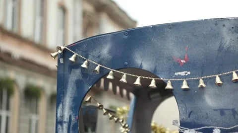 Detail christmas train Video stock 44642133