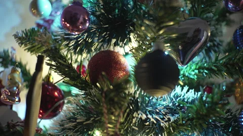 Detail of Christmas tree 스톡 동영상 294251007