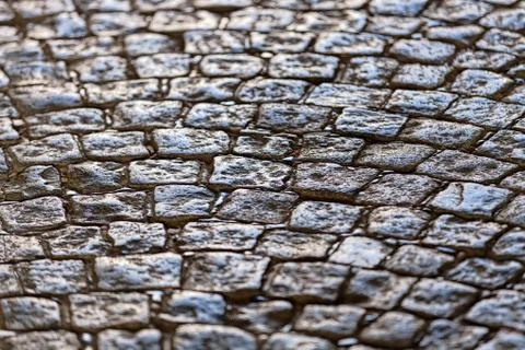 Detail of cobblestone path Foto stock