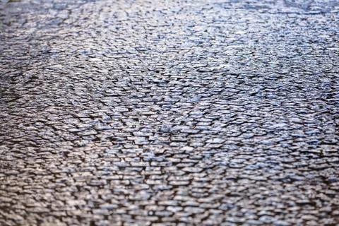 Detail of cobblestone path 스톡 사진