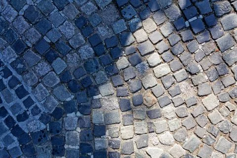 Detail of cobblestone path 스톡 사진