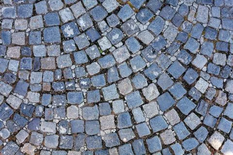 Detail of cobblestone path Stock Photos