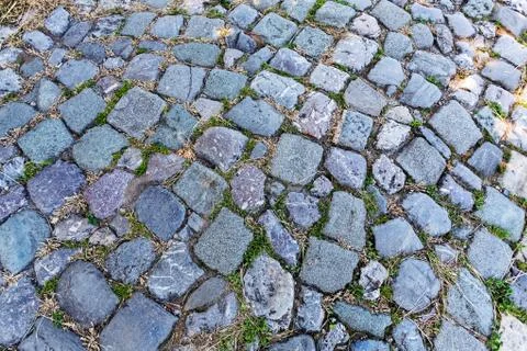 Detail of cobblestone path Stock Photos