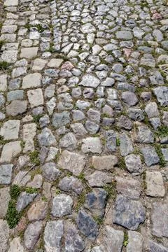 Detail of cobblestone path Stock Photos