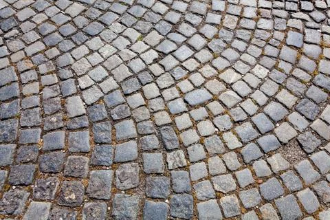 Detail of cobblestone path 스톡 사진