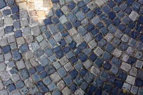Detail of cobblestone path Foto stock
