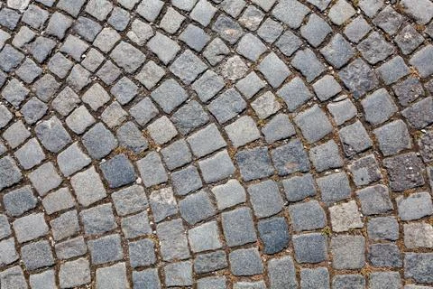 Detail of cobblestone path Stock Photos