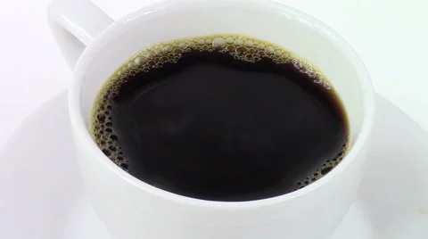Detail of coffee in the cup Stock Footage 53749442