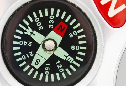 Detail of compass Stock Photos