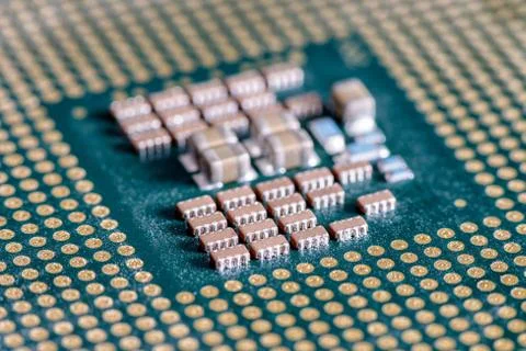 Detail of component in PC Stock Photos