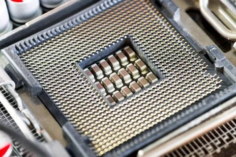 Detail of component in PC Stock Photos
