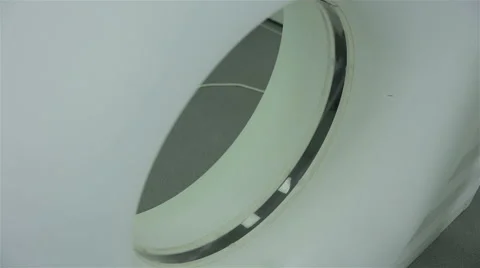 Detail of Computerized Tomography CT MRI Scanner machine Video stock 66355533