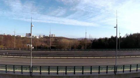 Detail on the concrete bridge Stock Footage 35343243