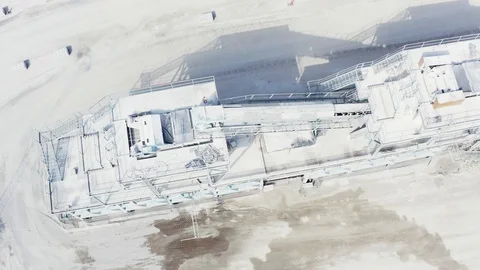 Detail on crushing and sorting machine Stock Footage 110632498