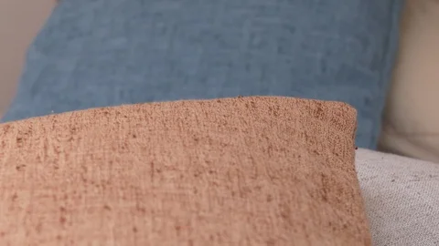 Detail of cushions. Stock Footage 127884782