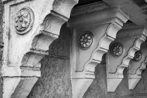 Detail decorative architectural elements Stockfoto's