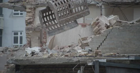 Detail of a demolition work Stock Footage 149491265