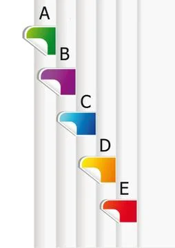 Detail of diary bookmarks Stock Illustration