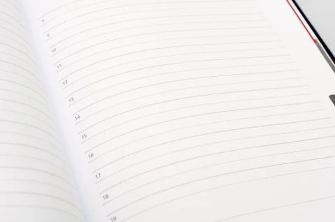 Detail of diary - notebook Stock Photos