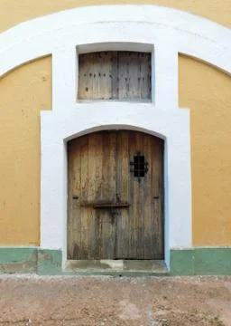 Detail of door at Fort San Felipe del Morro Stock Photos
