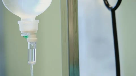 Detail of the dropper in the operating room Stock Footage 52712491