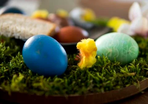 Detail of easter decoration Stock Photos