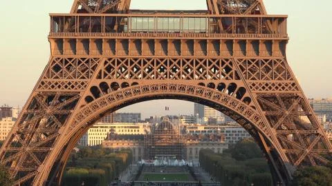 Detail of Eiffel tower Paris Foto stock