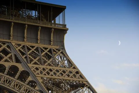 Detail of Eiffel Tower Structure Stock Photos