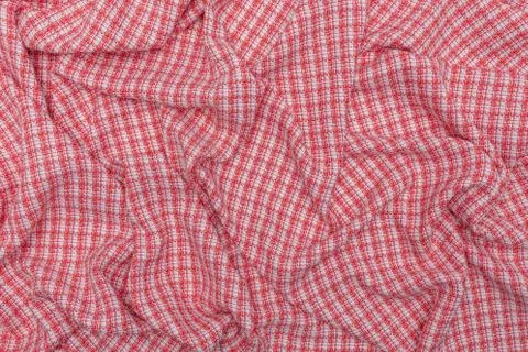 Detail of fabric with checkered structure Stock Photos
