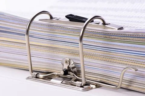Detail of file folder with documents detail of file folder with documents ... Stockfoto's