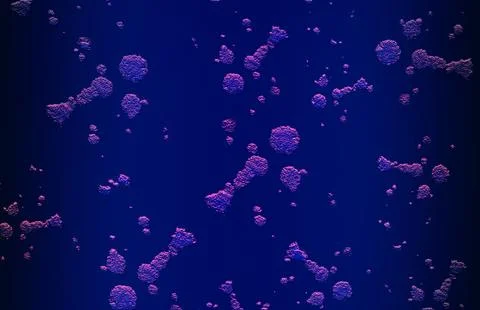 Detail of the germs or virus under microscope background Stock Illustration