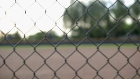 Detail of a highschool baseball field with no players, Salt Lake City, Utah. Stock Footage 144458317